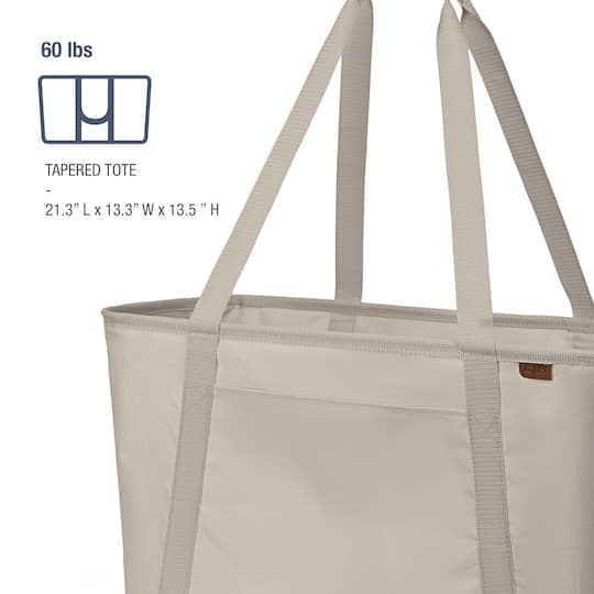CleverMade® 64L Collapsible Carry-All Tote Luxe with Outside Pocket
